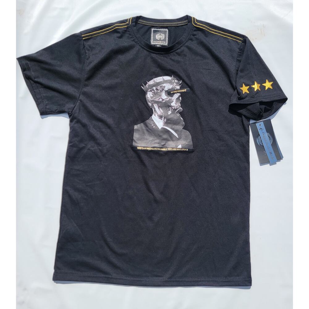 CR-24 Do You Wonder Black Short Sleeve T-Shirt Size M NEW!